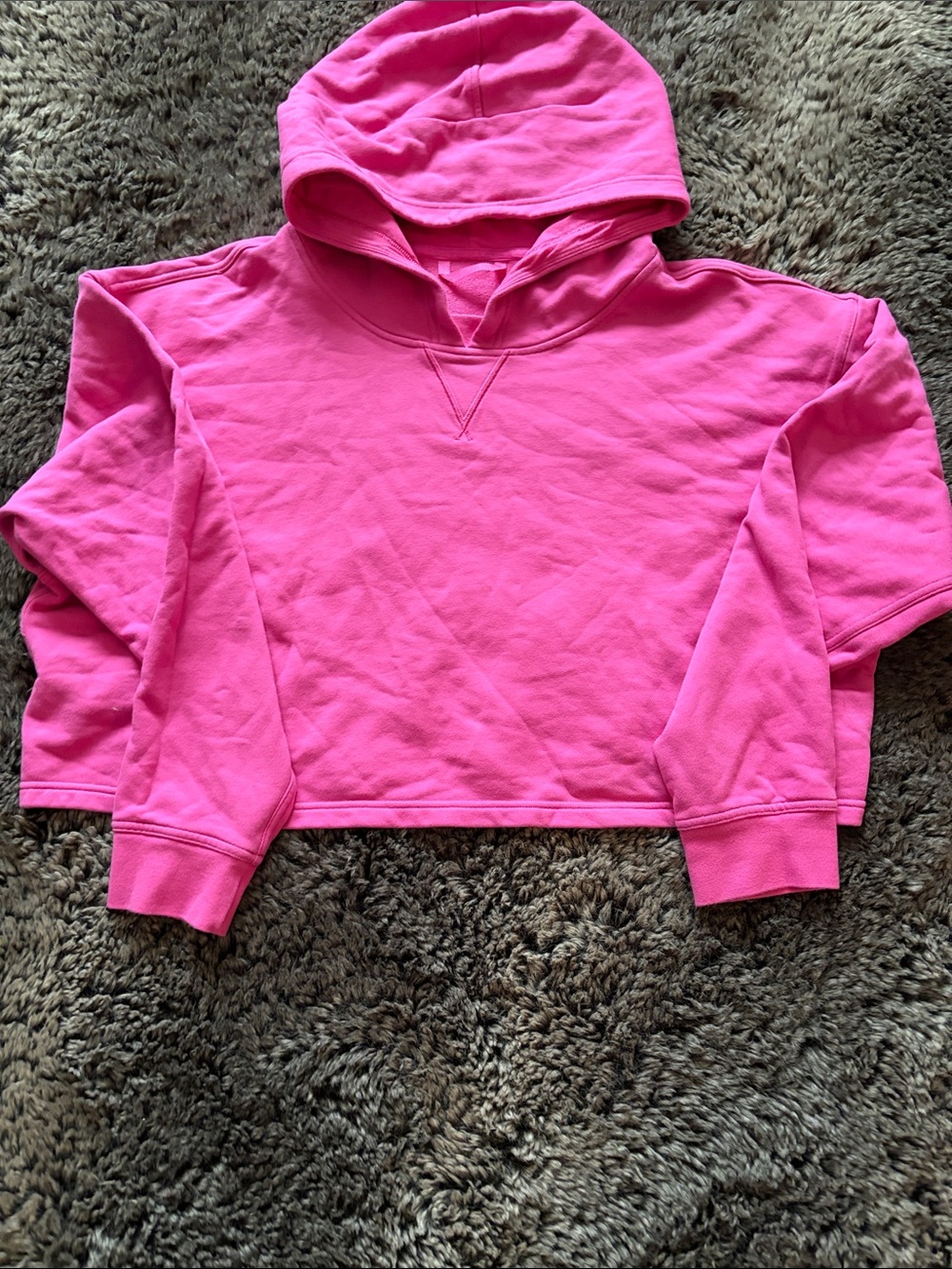 lululemon athletica Sonic Pink Cropped Hoodie